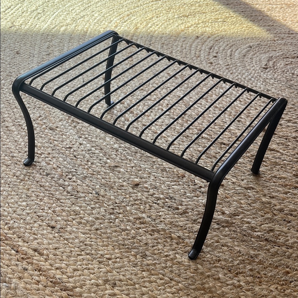 Polished Bronze Metal Shelf Stand (choice of rectangular or corner) - NWOT - Picture 3 of 11